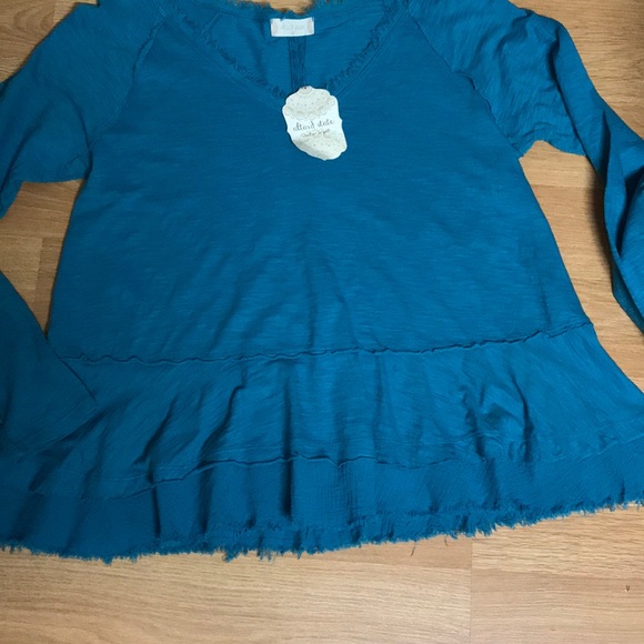 NWT Altard’s State dark turquoise ruffle t… - Picture 3 of 8